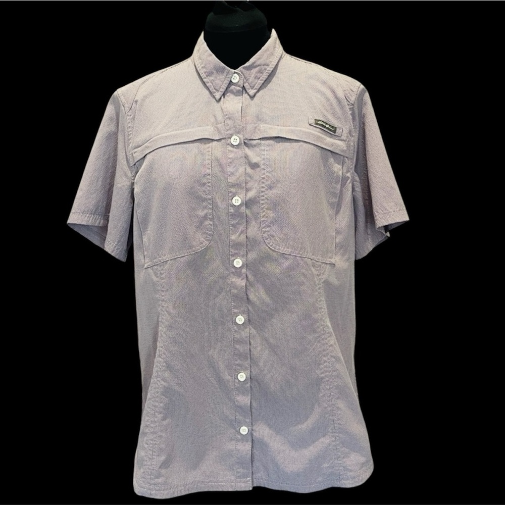 Eddie Bauer Women's Camping Hiking Fishing Shirt Outdoors Sun Protection Large